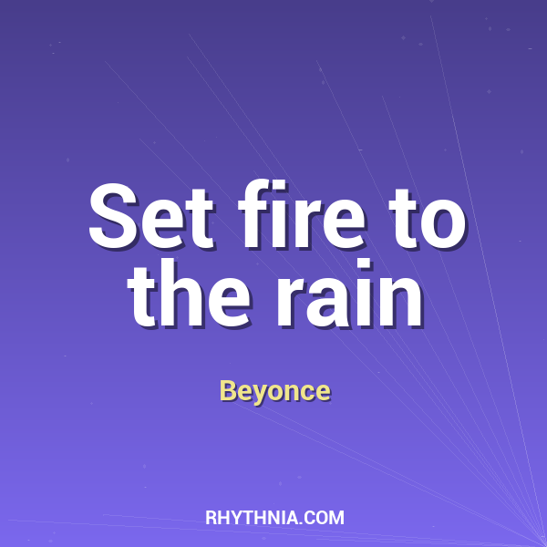 Artwork for Set fire to the rain