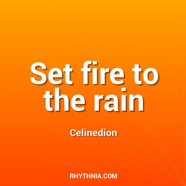 Artwork for Set fire to the rain