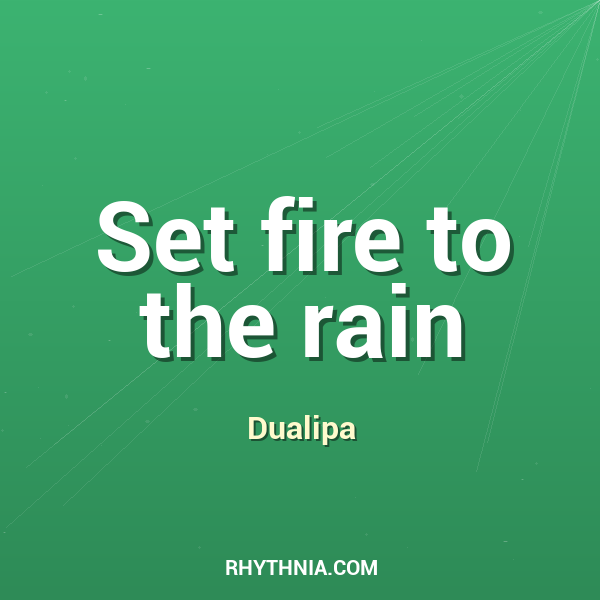 Artwork for Set fire to the rain