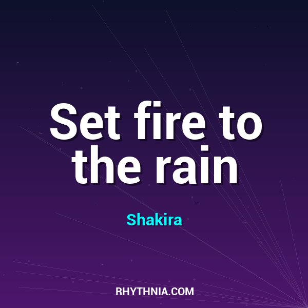 Artwork for Set fire to the rain