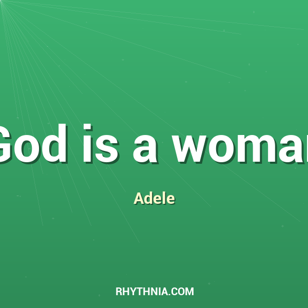 Artwork for God is a woman