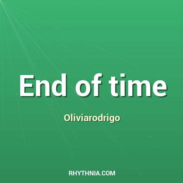 Artwork for End of time