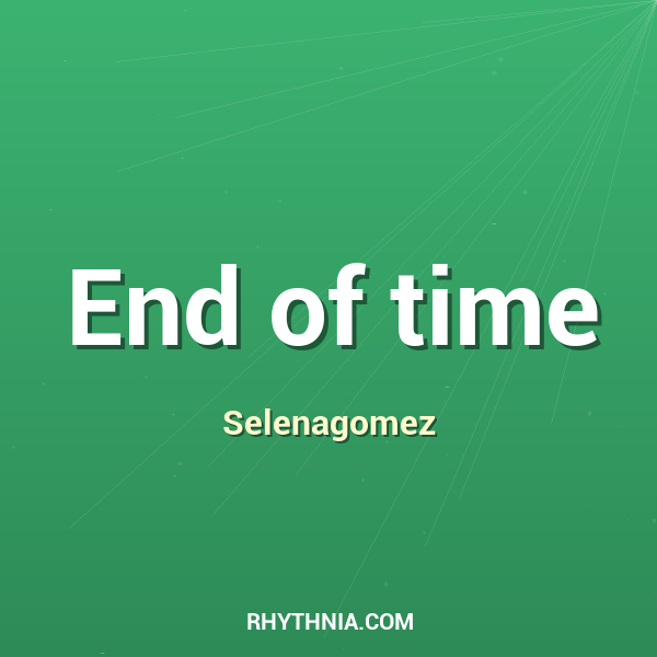 Artwork for End of time