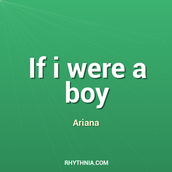 Artwork for If i were a boy