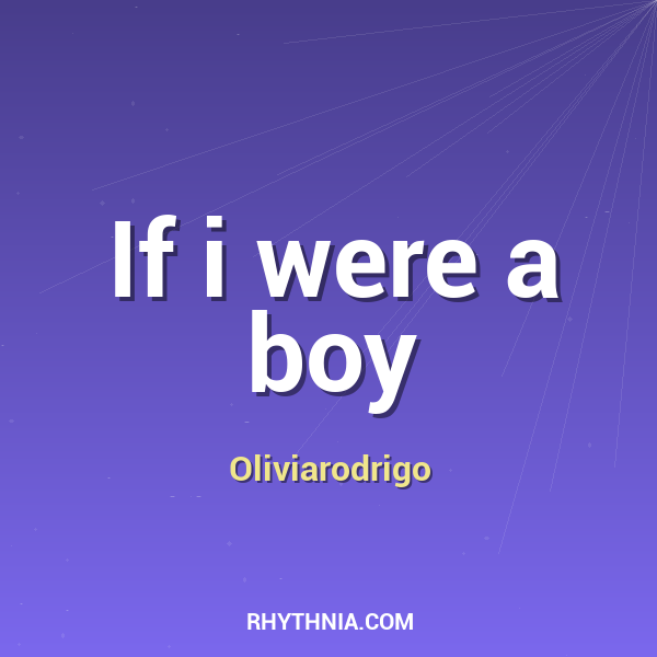 If i were a boy