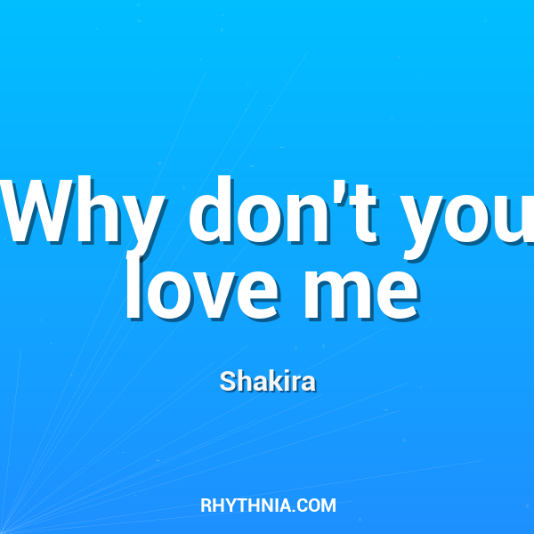 Artwork for Why don't you love me
