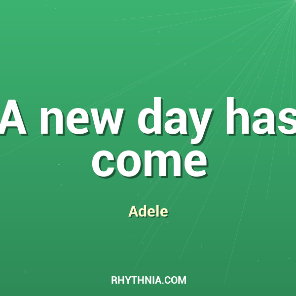 Artwork for A new day has come