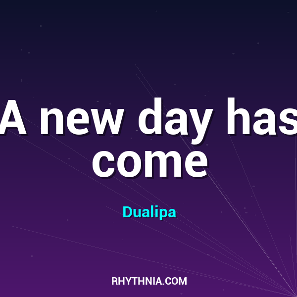 Artwork for A new day has come