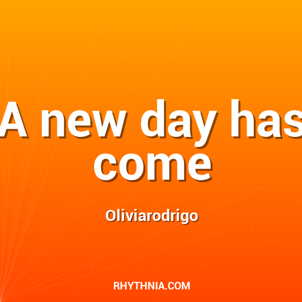Artwork for A new day has come